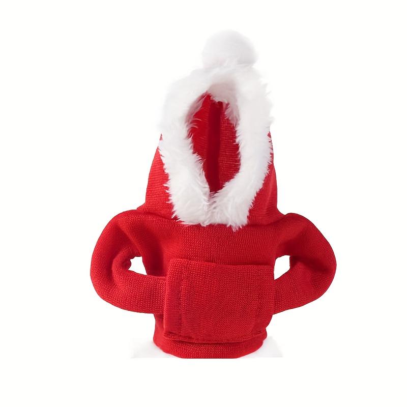 Funny Santa Hat Car Gear Shift Knob Cover Red Christmas Design Fit for Manual Automatic Transmission