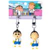 Crayon Shin-chan Cute Cartoon Doll Keychain with Magnetic Snap - Perfect for Besties or Couples