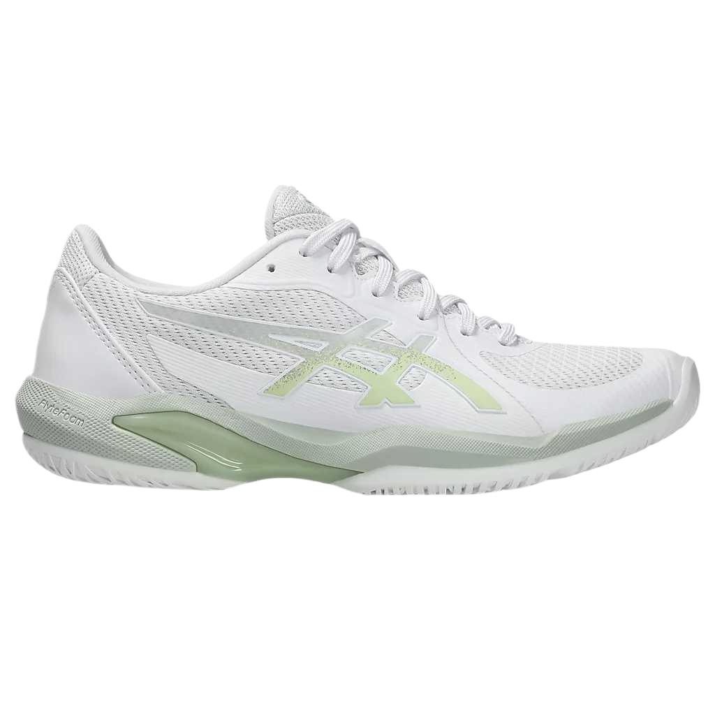 Asics Solution Swift FF 2 Comfortable Versatile Fashionable Trendy Durable Low-Top Tennis Shoes Women sneaker White Green 1042A265-103