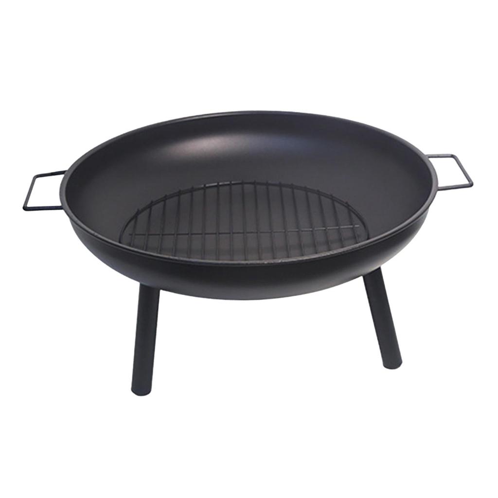 Fire Fireplace Round for Wood Burning Campfire Stand Backyard Camping Grilling Traveling