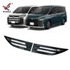 For Toyota Noah Voxy 90 Series    Exterior Chrome Black Rear Door Trunk Strip Rear License Plate Frame Side Trim Strip
