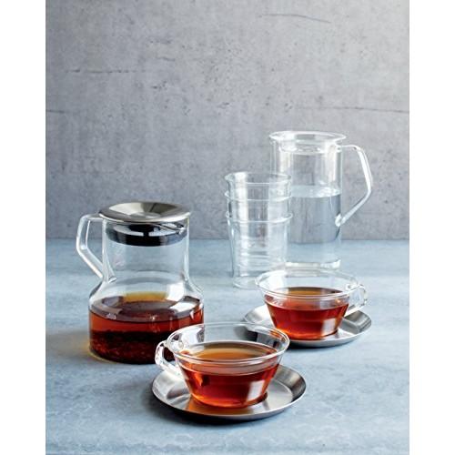 KINTO CAST Tea Cup 220ml Heat Resistant Glass Black Tea Microwave/Dishwasher Safe 8437