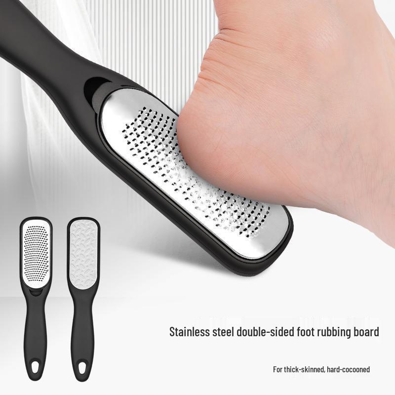 Double-Sided Stainless Steel Foot File & Scraper for Callus Removal and Heel Care