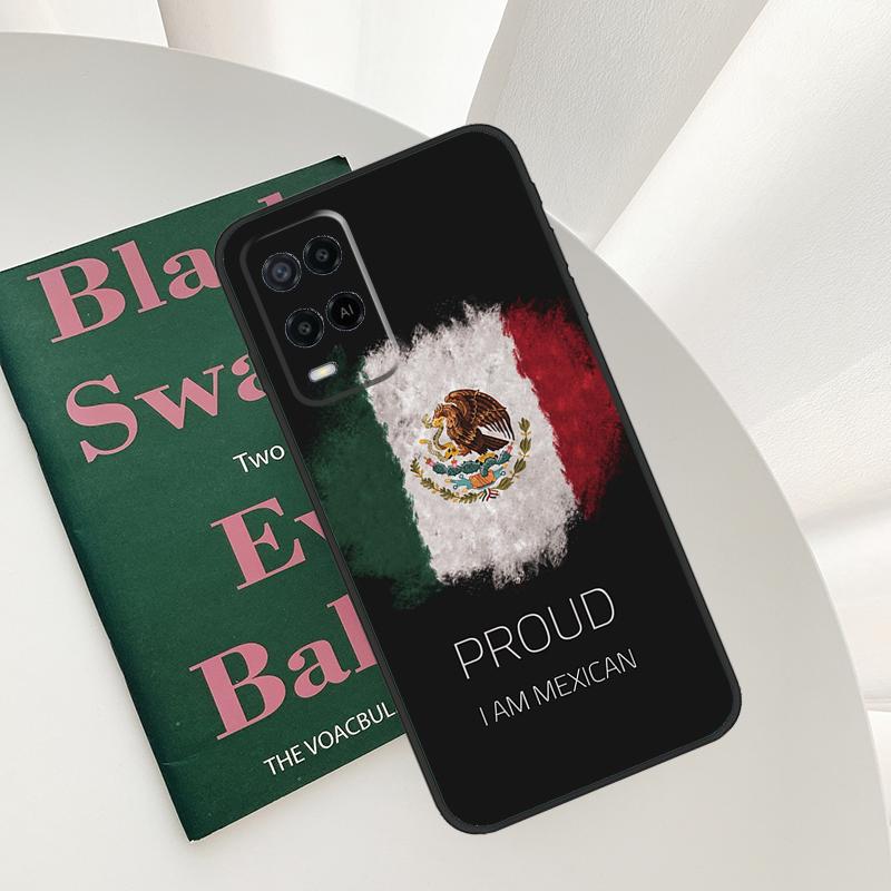 Mexico Flag Case For Oppo A54 A74 A94 A54S A57S A15 A16 A17 A52 A72 A76 A96 A58 A78 A98 A77 A5 A9 Cover