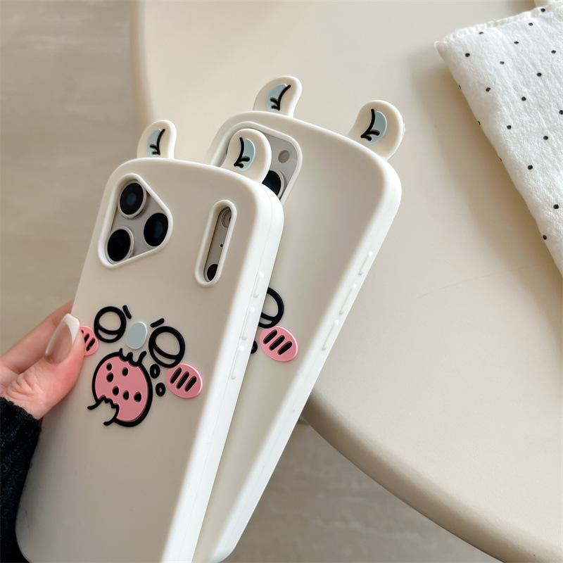 3D Cartoon Flying Mouse Anti-Fall Phone Case for iPhone 12/13/14/15/16/17/Pro/Max