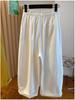 Women's Yellow Wide-Leg Cargo Pants - Summer 2026 Loose Slimming Straight-Leg Balloon Style