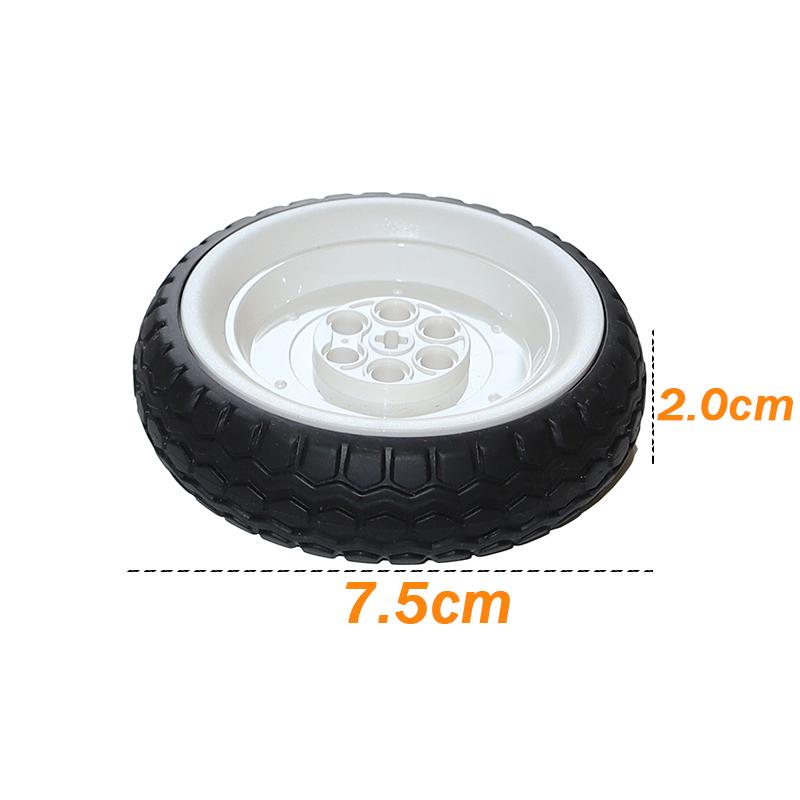 Technische Steine MOC Motorradrad 84772 Reifen 80542 Bausteine Kompatibles Spielzeug für Kinder