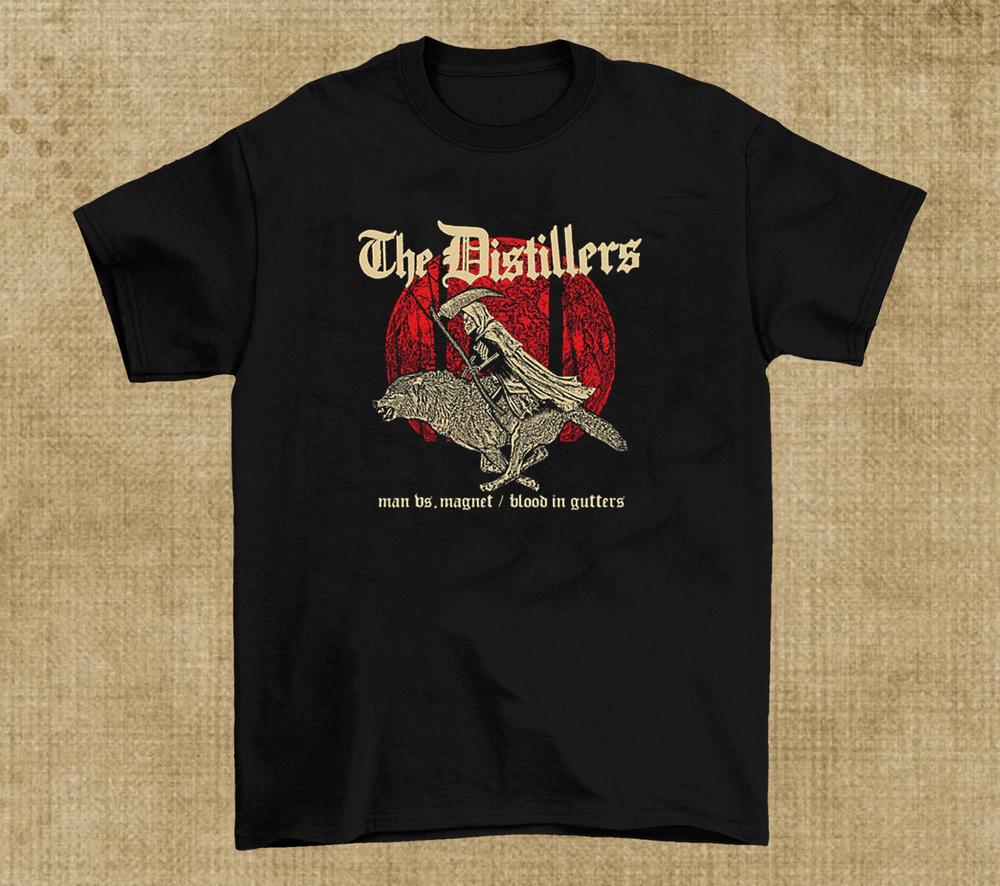 Rare The Distillers Band Heavy Cotton Black Size S to 234XL Unisex T-shirt S
