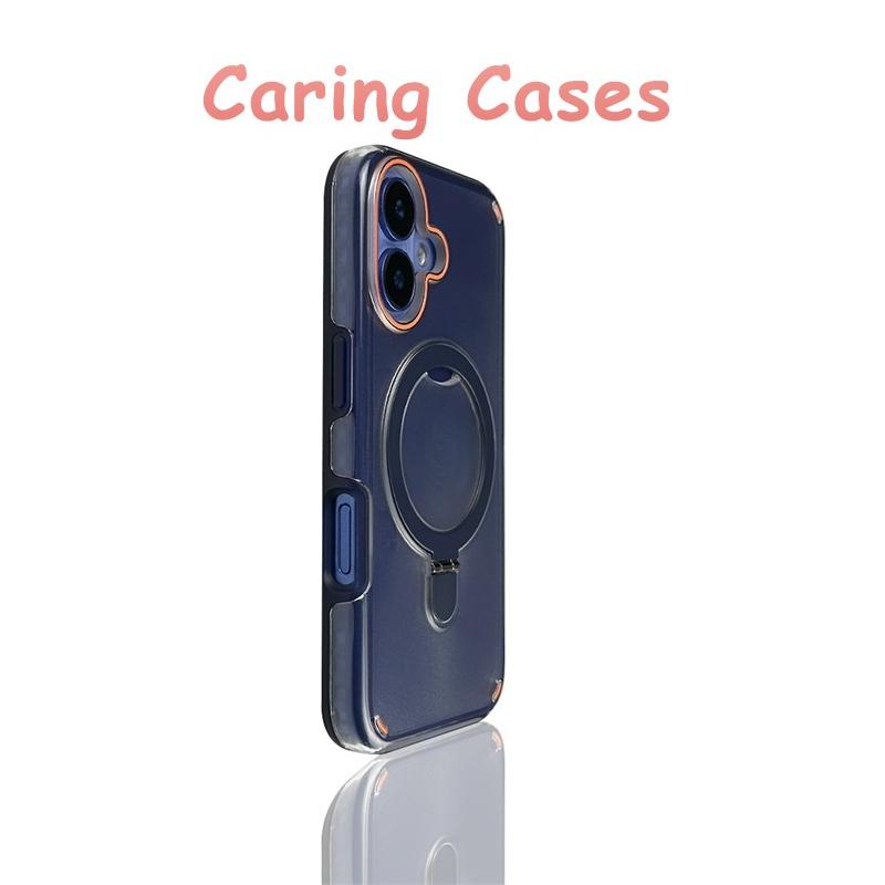 

For iPhone 17 Pro Max Case Green Magnetic Stand Matte Shockproof Compatible with iPhone 16 15 14 13 12 11 iPhone 15 синій