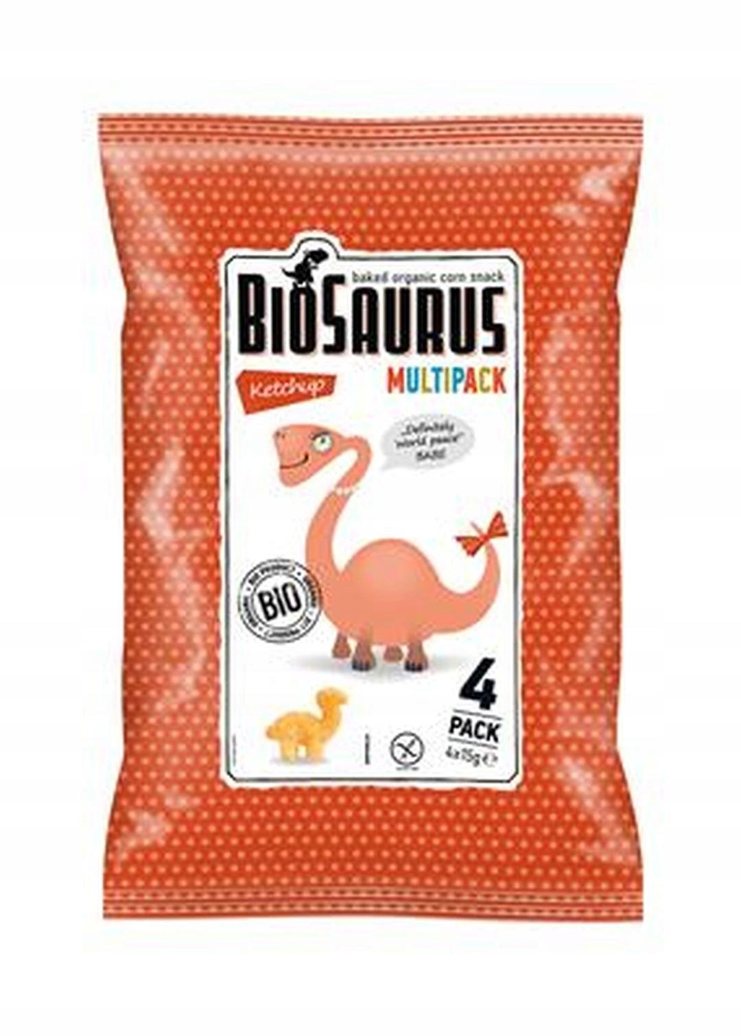 Ketchup Biologico Dinosaurs Crisps 4x15g BioSaurus