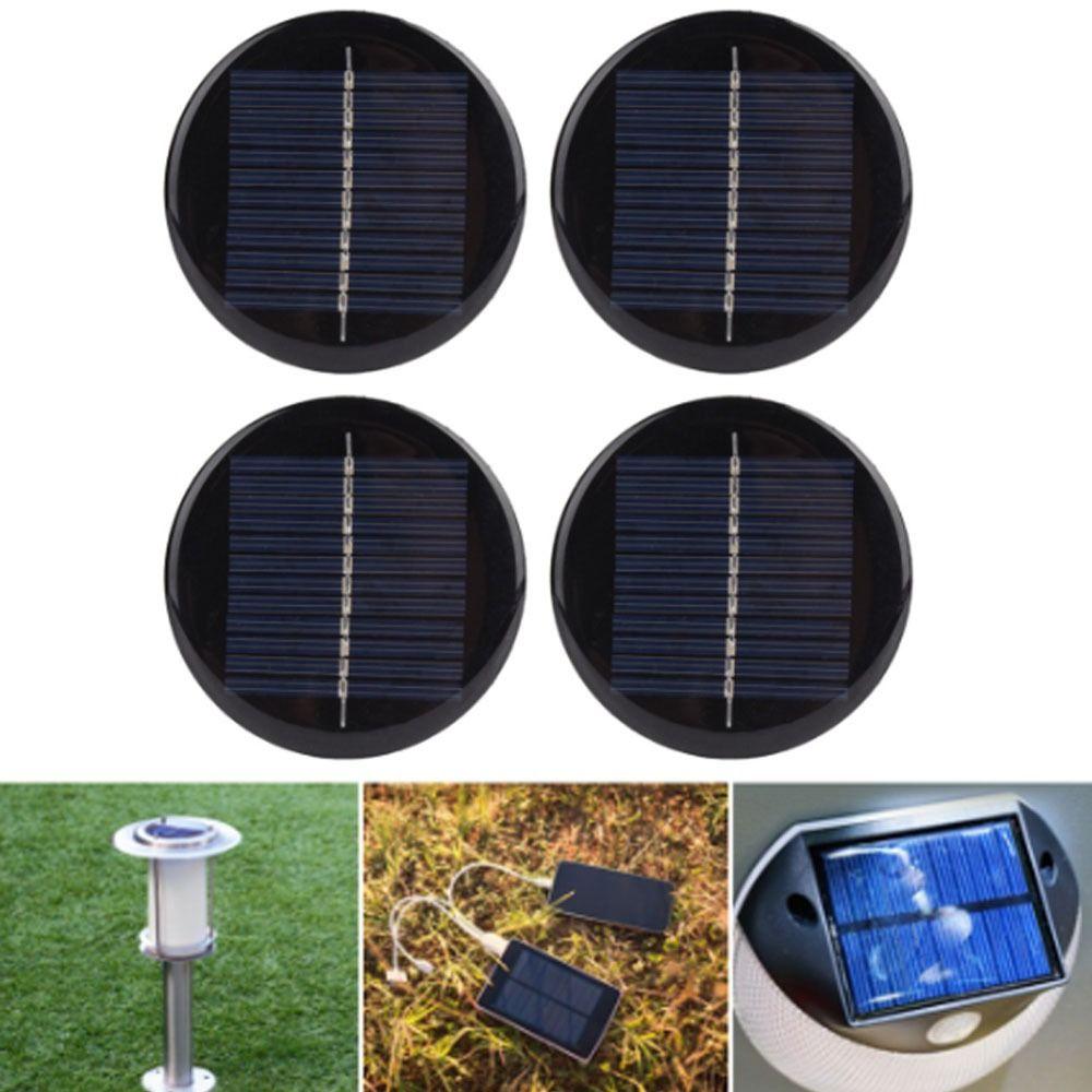 4 Pcs Durable 6V Solar Cell Panel 80MM Portable Polycrystalline Silicon Solar Solar Panel Portable Applications