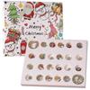 Christmas Countdown Calendar Gift Box Set Diy Beaded Jewelry Advent Bracelets 25-26