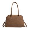 Bag Niche Design Portable Commuter Bag Women's Bag New Suede Bowling Bag Large Capacity Shoulder Bag