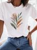 (Asian Size) Tee Top 90s Sweet Plant Trend T Shirt Woman Print Fashion Female Short Sleeve Women Clothing Graphic T-shirts