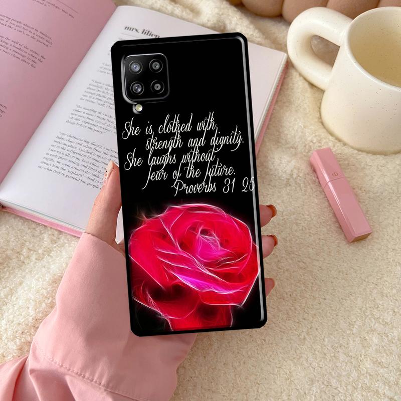 Christian Jesus Christ Bible Verse For Samsung Galaxy A06 A16 A26 A36 A56 A52 A53 A33 A13 A34 A54 A14 A15 A35 A55 A22 A32 Case