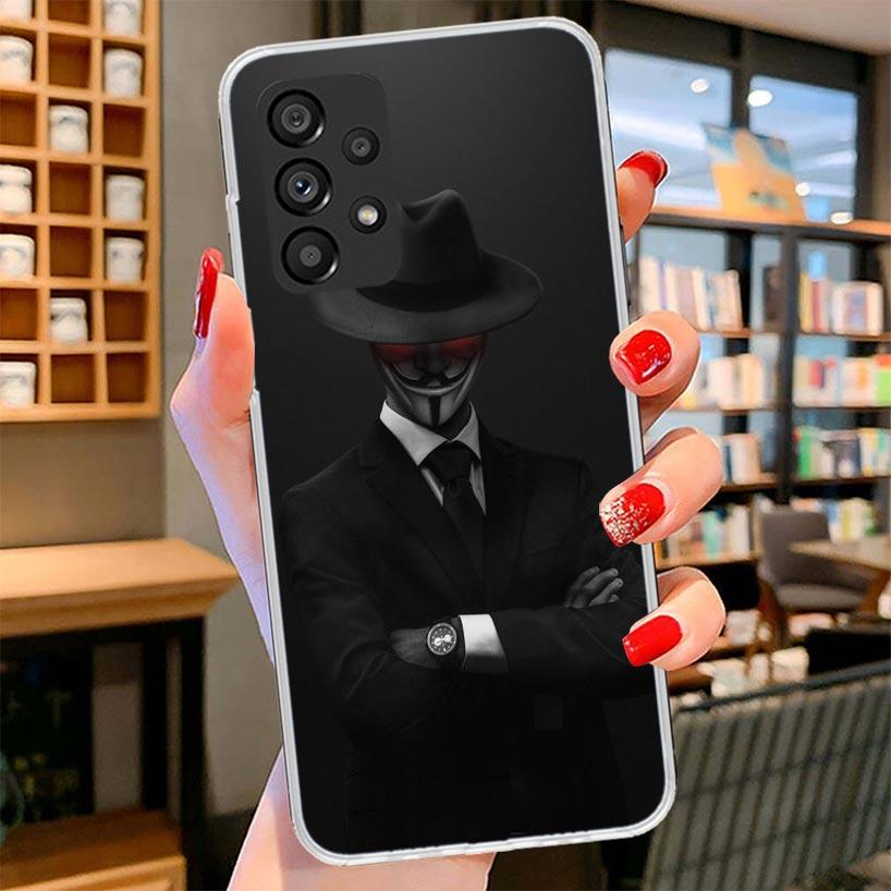 Man Suit Shirt Tie Phone Case For Samsung Galaxy A17 A37 A57 A16 A26 A36 A56 A15 A25 A35 A55 A14 A24 A34 A54 A13 A23 A33 A53 Gal