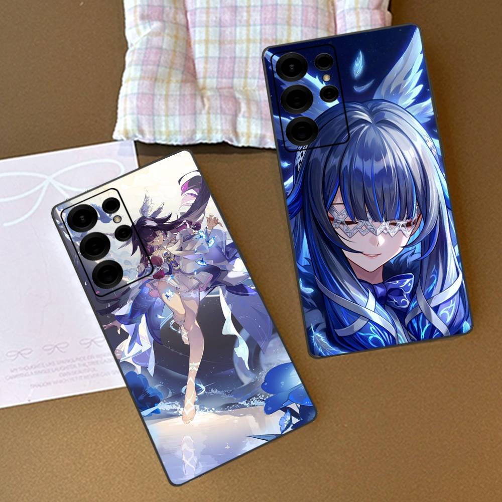 Genshin Impact Columbina Phone Case For Samsung S 20 21 22 23 lite plus ultra Clear Mobile Cover Funda