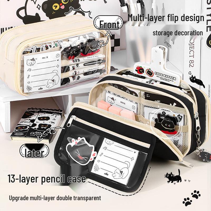 Adorable Large Capacity Stationery Box for Kids - Stylish Pencil Case