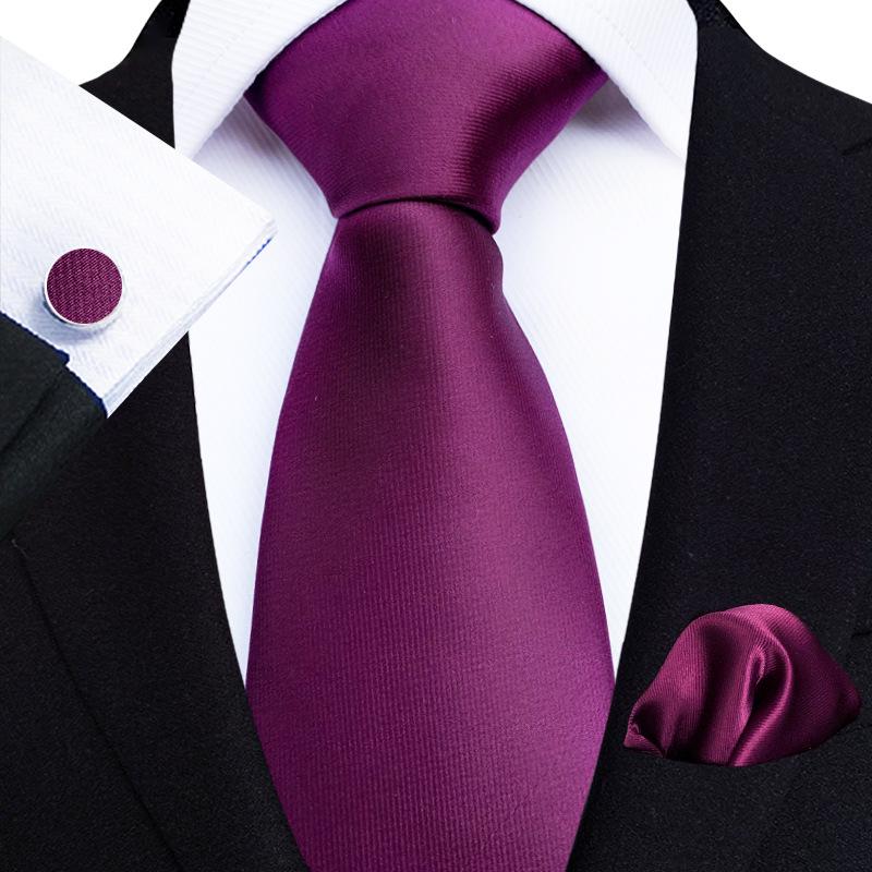 2025 Paisley Floral Men's Tie, Pocket Square & Cufflinks Set