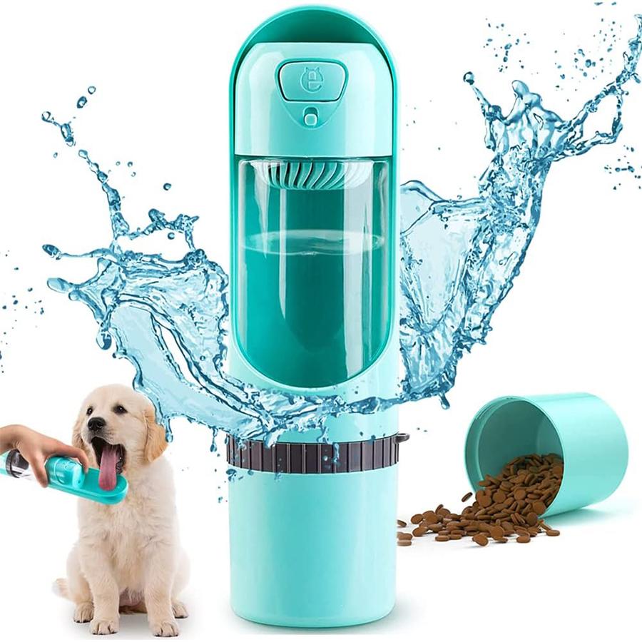 

Бутылки для воды для собак с фильтром, дорожная бутылка для выгула собак с контейнером для еды, герметичная чашка для питьевой воды для домашних щенков для пеших прогулок на открытом воздухе