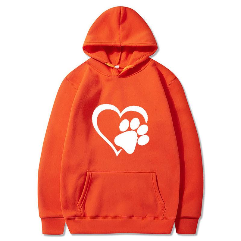 2025 spring and autumn men's black cat claw love couple shirt hooded sweater direct supply one piece hair