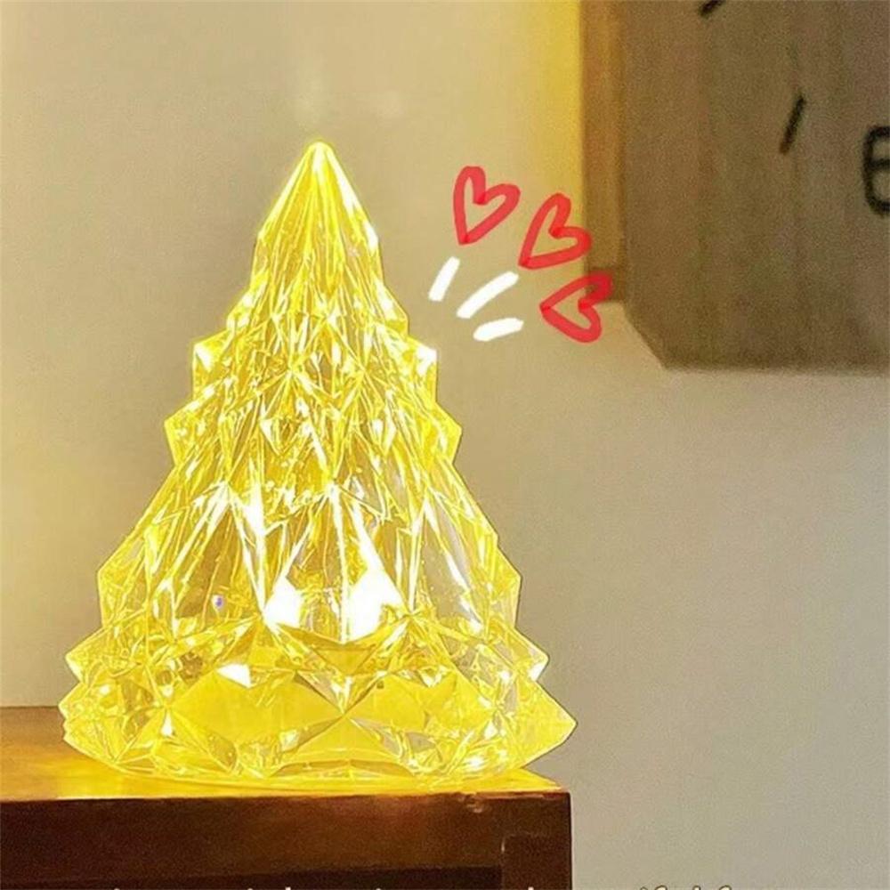 

Рождественская елка, айсберг, огни, теплый свет, цветной кристалл, лампа, снежная гора, романтический ночник, светодиодный домашний декор, лампа для сна, подарки S