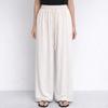 Mizqz Women Summer Wide Banding Pants Stretch Rib