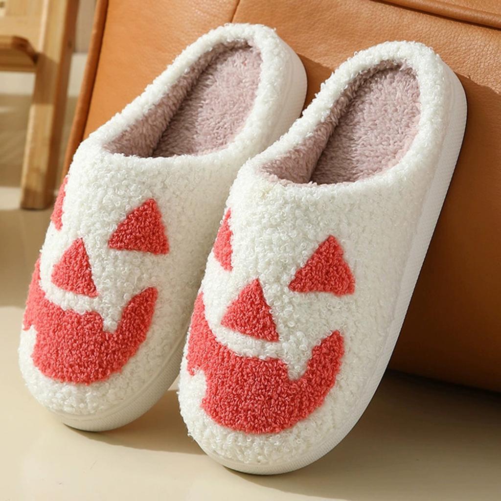 Halloween Home Slippers For Women Men Soft Plush Fuzzy Winter Holiday Slippers Slippers Comfy Hand Knit Slippers for Women