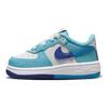 Nike Force 1 LV8 2 TD Split - Bleu Photo Clair Baskets Bébé Blanc Bleu Royal Profond Bleu Baltique DX2165-100
