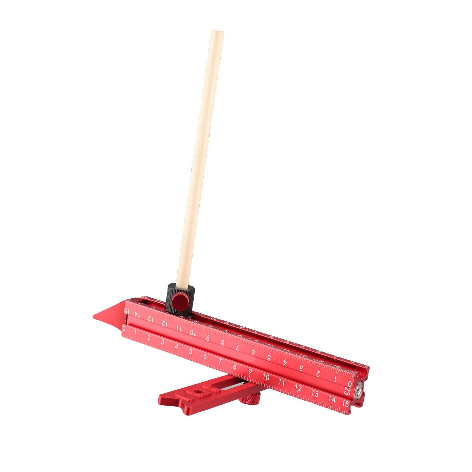 

4 Sided Ruler with Scale, Position Marking Tool for Carpenters for Magnetic Leveling Ceilings, Auxiliary Measurement