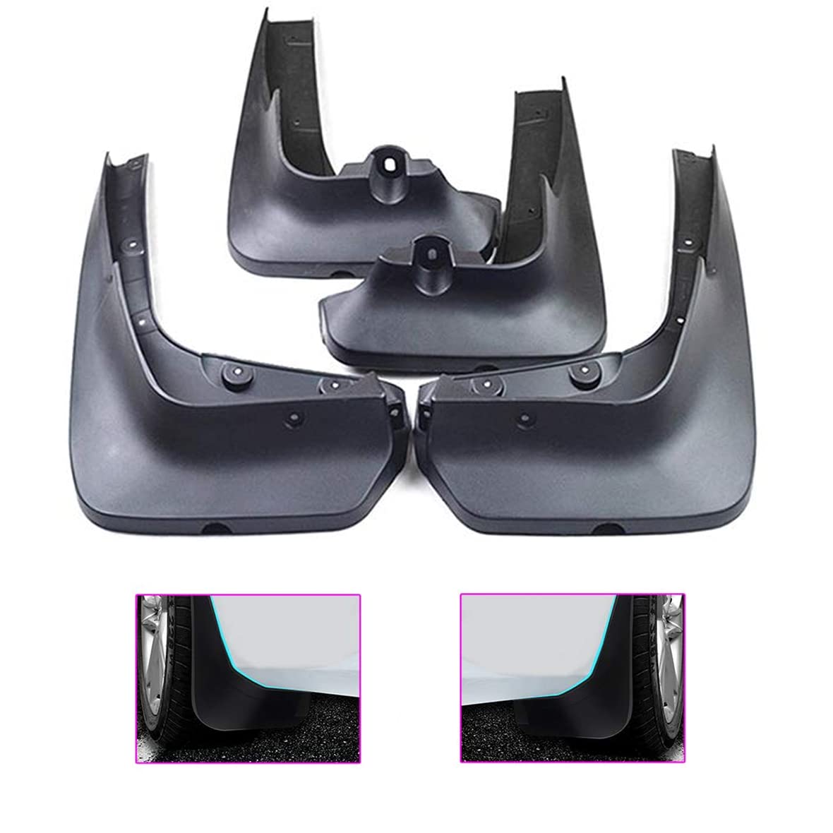 

Брызговики для BMW X1 E84 Кастомный Экстерьер Кастомные Автомобильные Крылья Грязезащитные Передние и Задние Левые и 4 Штуки Брызговики/Брызговики 2010-2015, Дизайн, Щитки, чёрный