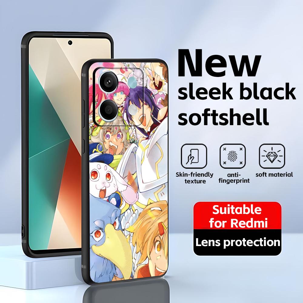 

Shangri-La Frontier Phone Case For Redmi Note 14 13 12 11 Pro Plus S 5G 14C A3 Soft Black Phone Cover Redmi Note 14 Pro 5G (Global)