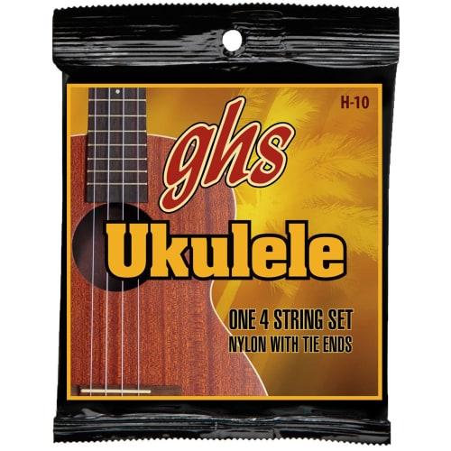 

GHS Strings ghs Hawaiian Ukulele Strings (Concert/Standard), Black Nylon, H-10