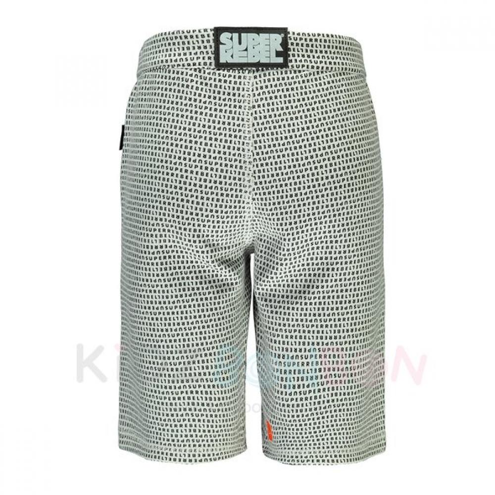 Superrebel Training Short Pants 965 Text Black