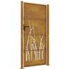 Garden Gate 100x175 Cm Corten Steel Grass Design