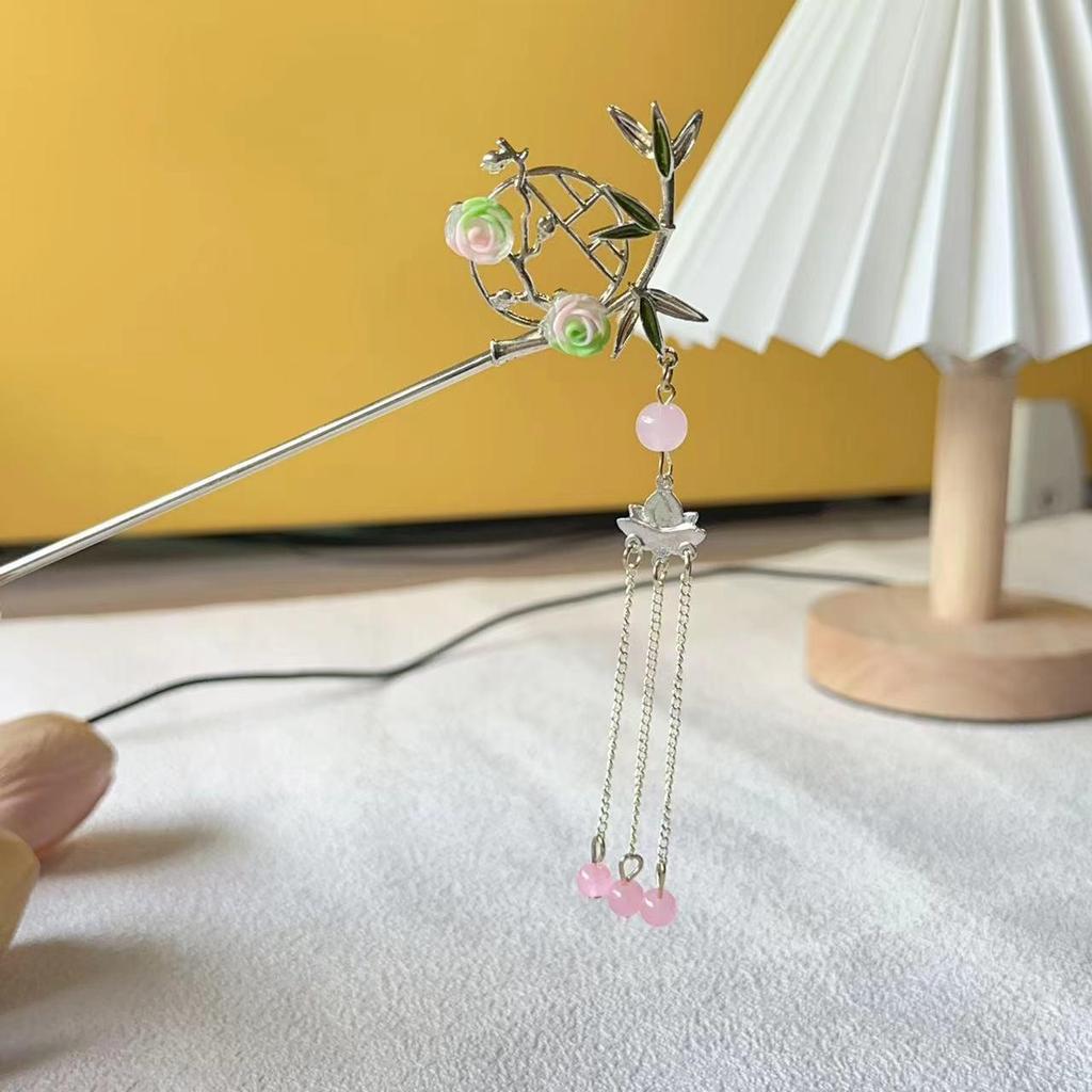 Elegant High-End Chinese Tassel Flower Hairpin for Women - Hanfu & Cheongsam Headwear