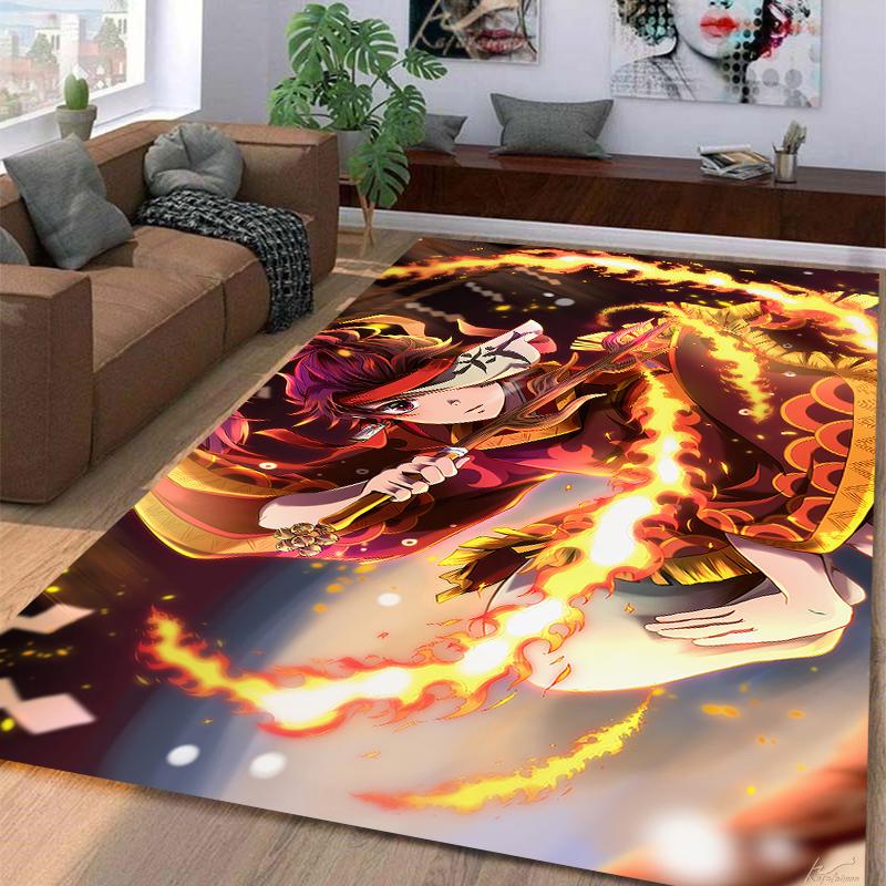 Demon SlayerKamadoTanjirou Carpet Multi-size Carpet for Living Room Bedroom Kid's Room Home Decor Area Rug Non-slip Mat Sofa Mat