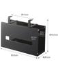 Yamazaki Papierbox B25 x x Schwebende Aufbewahrung Taschentücher 5011 Unter-Badezimmer Halter, Schwarz, ca.. D8.5 H18.5cm, Turmförmig, Hülle/Abdeckung,