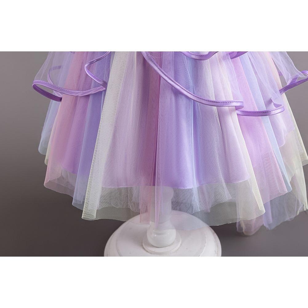 Children's Puffy Gown Dress Rainbow Mesh Tailored Cake Dress Girl's Performance Princess Dress 926 Little Girl's Favourite Dress Dresses