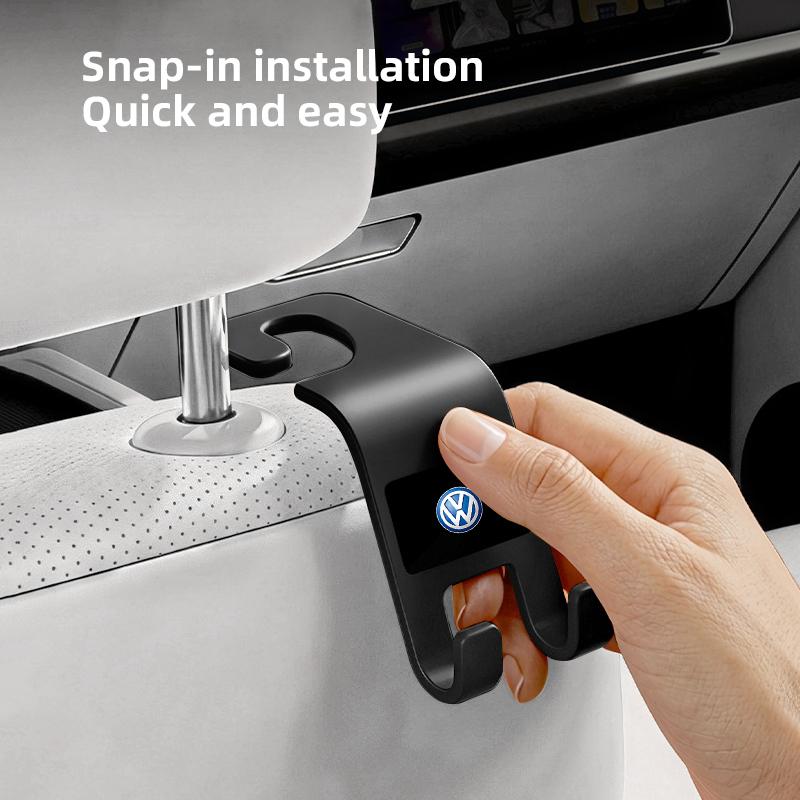 VW Car Storage Hooks Headrest Hooks Car Seat Hanger Hook For VW GTI Polo Golf Passat B6 Tiguan Arteon Jetta Beetle T-ROC ID.3 CC