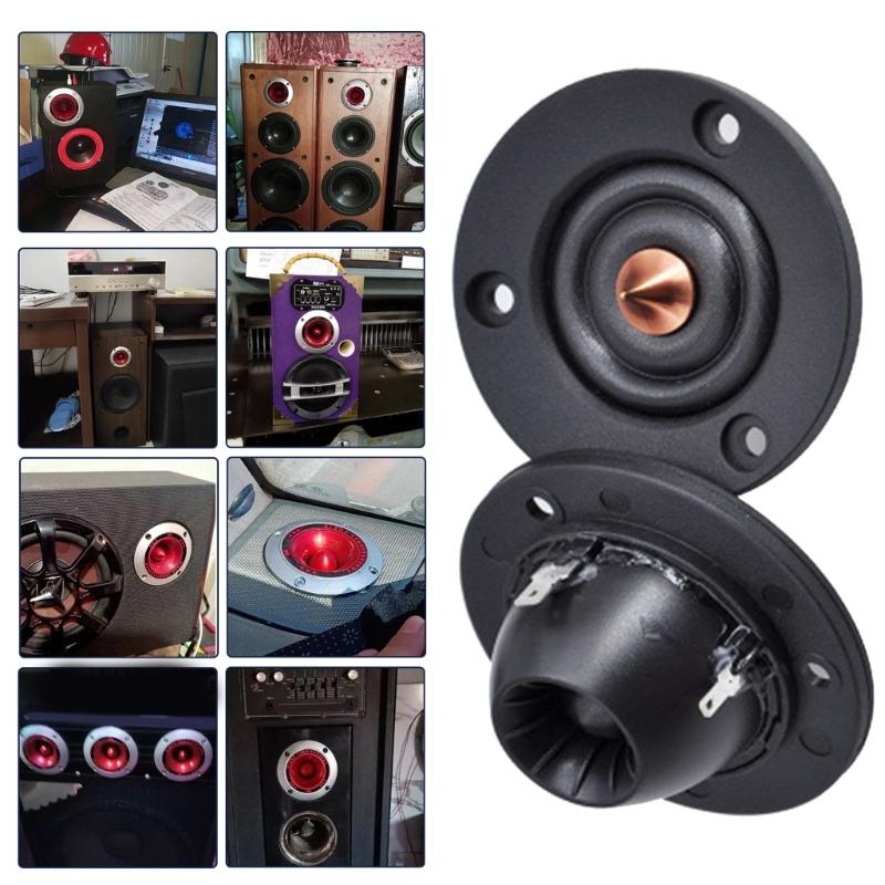 1 Pair Car Tweeter Speakers 2inch 4Ohm 30W Silk Dome Tweeter Loudspeaker Treble Speakers Unit for Car Modification