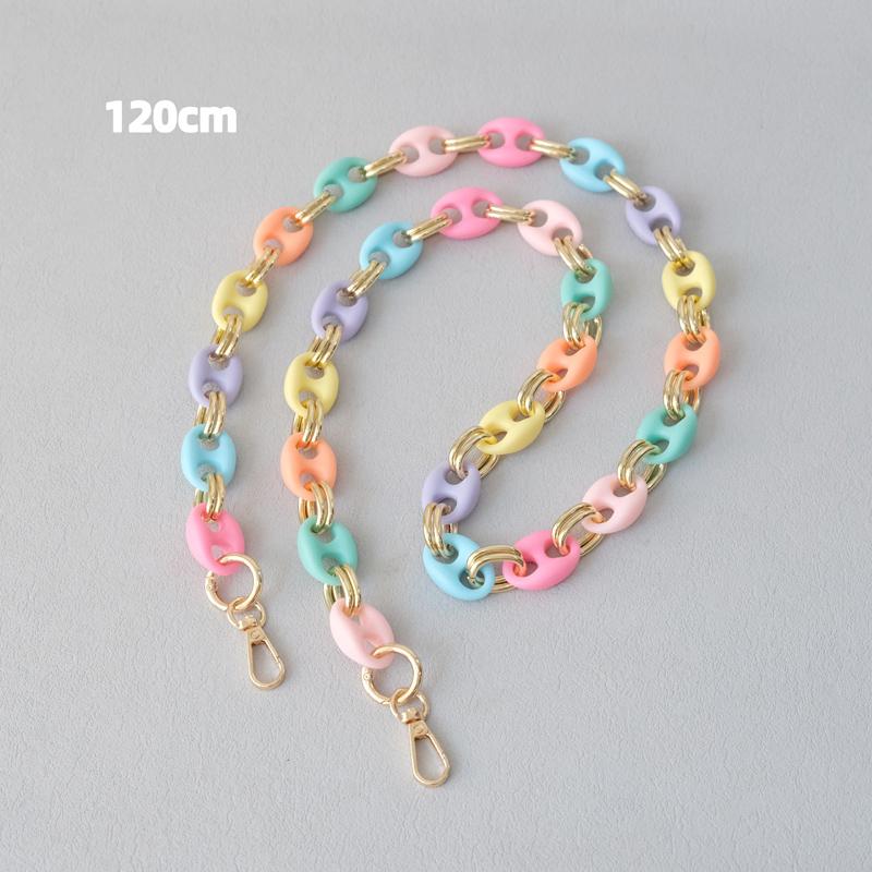 New Fashion Woman Bag Accessory Detachable Candy Acrylic Chain Cute Acrylic Luxury Strap Women Elegant Bag Shoulder Handle Chain