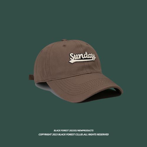 Hat Brim Tall Crown Baseball Cap round Face Suitable Hat Female Face-Looking Small Peaked Cap Male