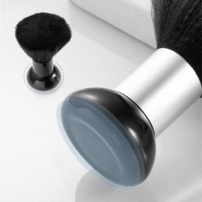 Nackenwedelbürste, Professionelle Nackenreinigungsbürste Haarschnitt Friseurwedel Haarschneidebürste Große Haarfegbürste