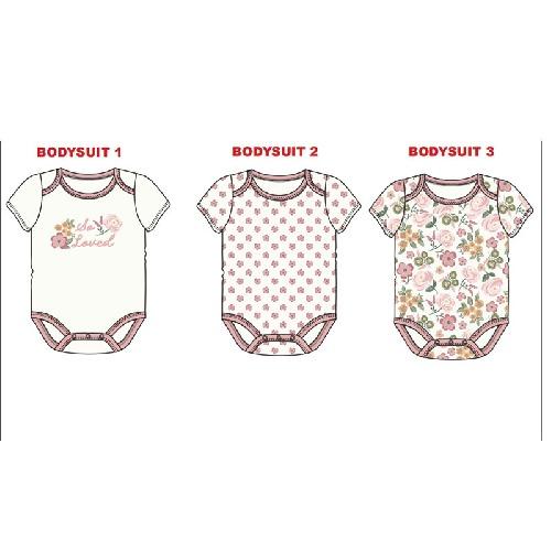 New Three-piece Baby Clothes Fart Clothes Short-sleeved Summer Printed Children's Clothing Baby One-piece Suit
