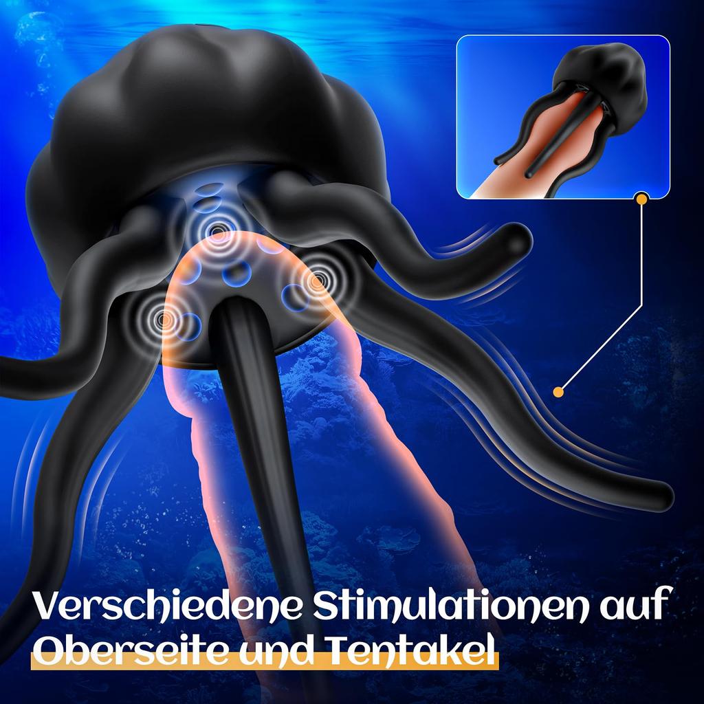 Jellyfish Penis Training Vibrator Masturbator Sex Toy for Men Tentacle Penis Massage Vibrator Adult Sex Toys Penis Trainer