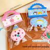 Cute Cookie Plush Keychain - Biscuit-Shaped Doll Bag Accessory Backpack Ornament Gift