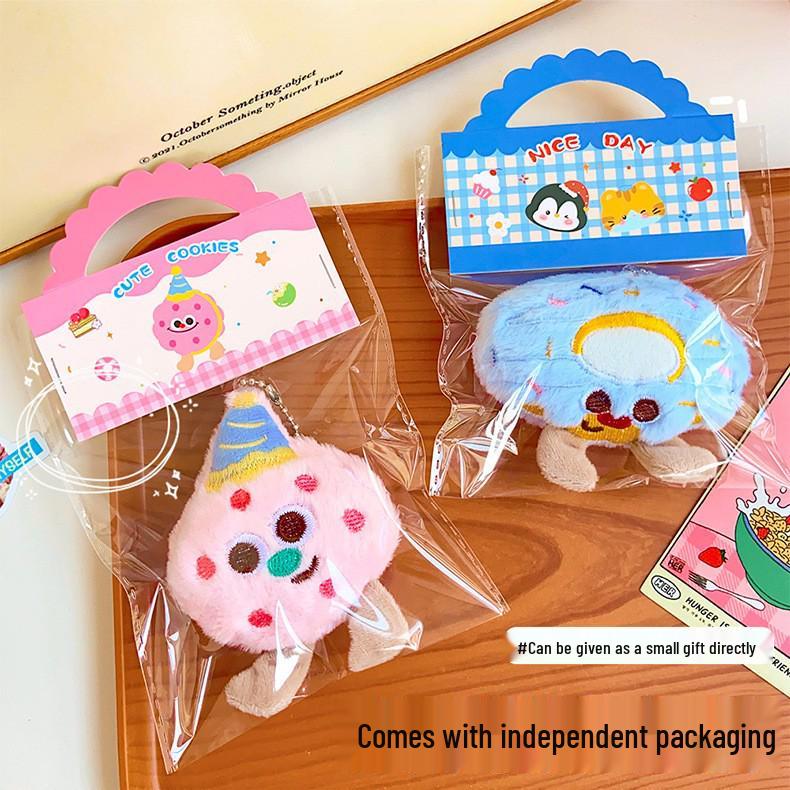 Cute Cookie Plush Keychain - Biscuit-Shaped Doll Bag Accessory Backpack Ornament Gift