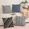 Japanese Style Cushion Cover Soft Short Plush Pillow Cover Smooth Cozy Texture Aesthetic Cushion Case Home Decor