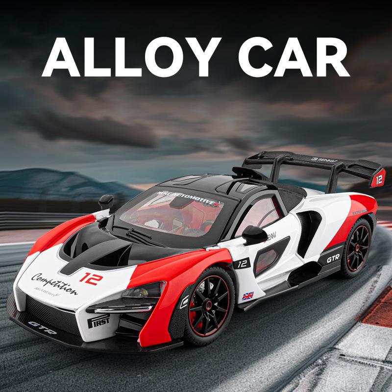 1/24 McLaren Senna GTR 2025 Alloy Model Car Toy Diecasts Metal Casting Sound and Light Car Toys for Children Vehicle